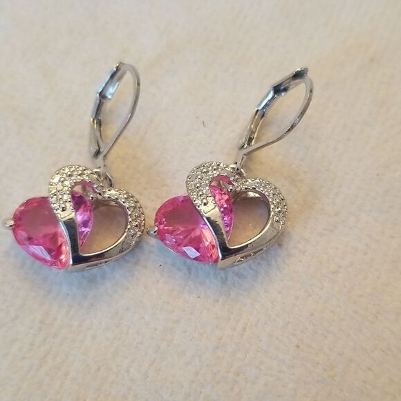❤ Hot Pink Heart Jewelry Set - Picture 2 of 7